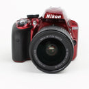 Nikon D3300 Red - DSLR Camera with 18-55 VR AF-P Lens