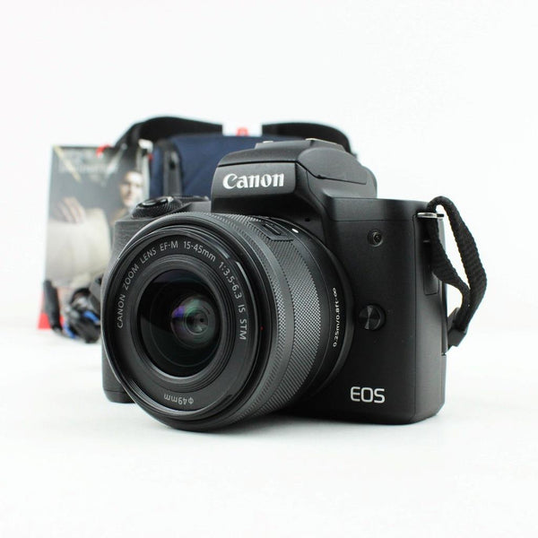 Canon EOS M50 Mark II Mirrorless Digital Camera & 15-45 IS STM lens - Black MK2