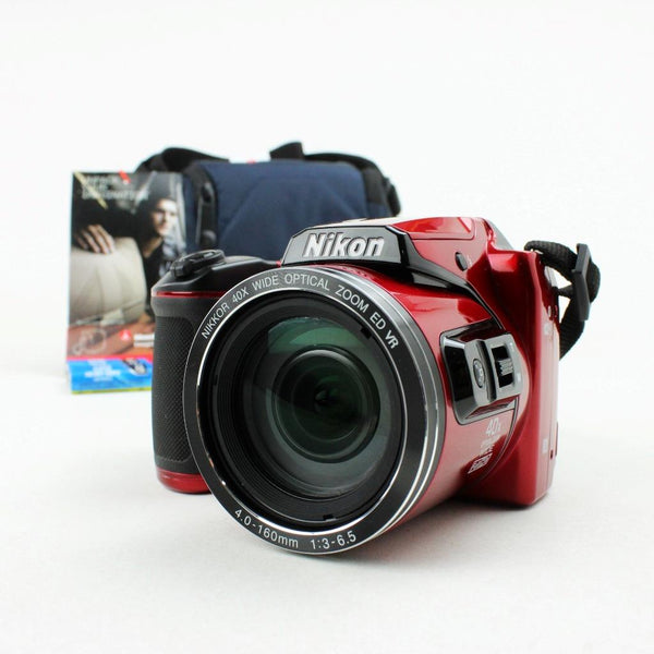 Nikon B500 Point and Shoot Digital Camera - Red