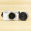 Canon EOS M200 - Mirrorless Digital Camera with 14-45 STM Lens - White