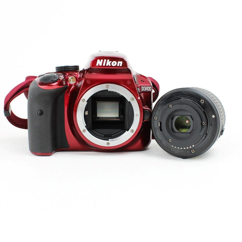 Nikon D3400 DSLR Camera with 18-55 VR AF-P and 70-300 AF-P Lenses Re