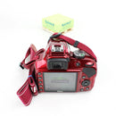 Nikon D3400 DSLR Camera with 18-55 VR AF-P and 70-300 AF-P Lenses - Red