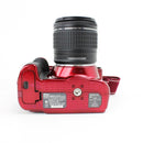 Nikon D3400 DSLR Camera with 18-55 VR AF-P and 70-300 AF-P Lenses - Red