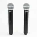 Shure BLX288 Dual Wireless System with 2 PG58 & 1 BLX1 Bodypack - H8 518-542 MHz