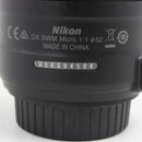 Nikon AF-S DX Micro-NIKKOR 40mm f/2.8G - Macro DSLR Camera Lens