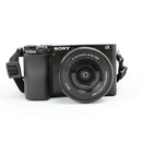 Sony A6100 with 16-50mm and 55-210 Lenses Mirrorless Digital Camera - Black