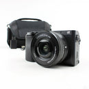 Sony A6100 with 16-50mm Lens Mirrorless Digital Camera - Black