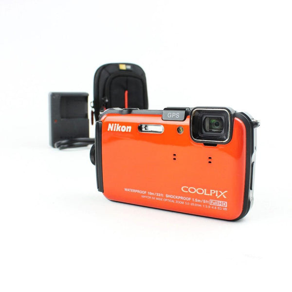 Nikon COOLPIX AW100 Water Resistant & Shockproof Digital Camera - Orange