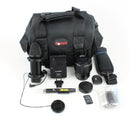 Panasonic DMC G7 4K Mirrorless DSLR Camera w/ 14-42mm and 45-150mm Lenses -Black