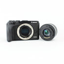 Canon M6 Mark II - 4k Mirrorless Camera w 15-45 STM, 55-200 STM and EVF - Black