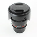 Rokinon 16mm T2.2 Cine DS - APS-C Camera Lens for MFT