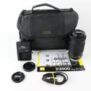 Nikon D3500 DSLR Camera with 18-55 VR AF-P and 70-300 AF-P Lenses