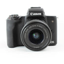 Canon EOS M50 Mark II - Mirrorless Digital Camera & 15-45 IS STM lens - Black