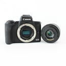 Canon EOS M50 Mark II - Mirrorless Digital Camera & 15-45 IS STM lens - Black