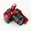 Canon EOS Rebel T5 DSLR Camera with 18-55 IS II & 75-300 III Lenses - Red