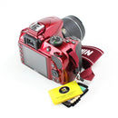 Nikon D3400 DSLR Camera with 18-55 VR AF-P and 70-300 AF-P Lenses - Red