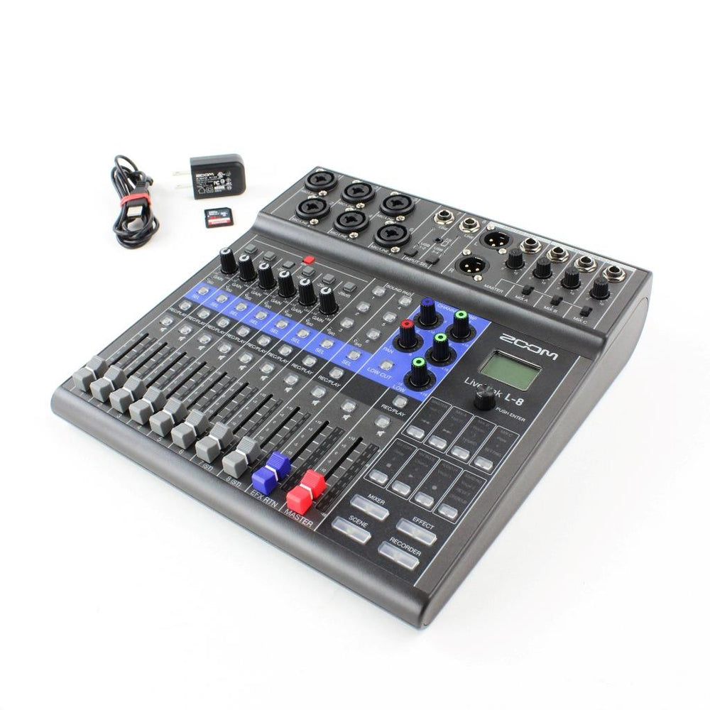 Zoom LiveTrak L8 - Digital Mixer Podcast Recorder Pro Audio