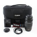 Canon T5 - DSLR Camera Lens w 18-55 IS II & 75-300 III Lenses - Black