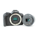 Canon EOS R50 Mirrorless Camera with 18-45mm STM Lens - Black