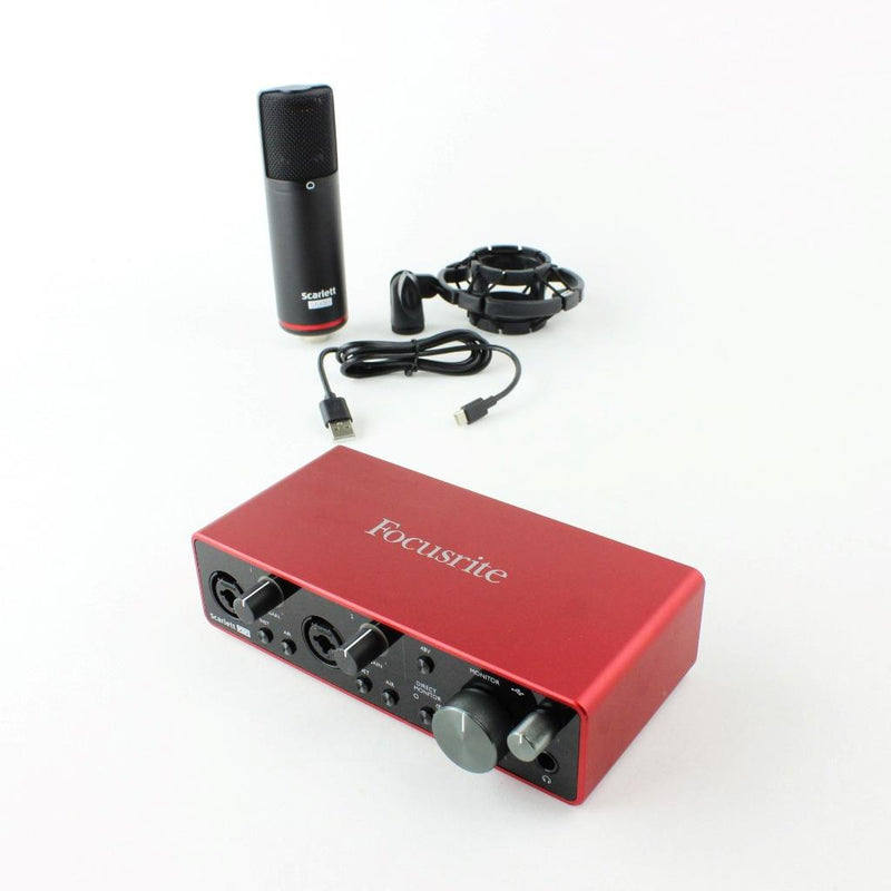 Focusrite Scarlett 2I2 3rd Gen with Focusrite CM25 MKIII USB Recording Interface