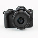 Canon EOS R50 Mirrorless Camera with 18-45mm STM Lens - Black