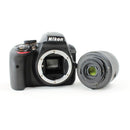 Nikon D3300 DSLR Camera with 18-55 VR AF- Lens - Black
