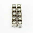 Zawdio USB Type B Female Right Angle Connector – New, 10pcs for PCB Soldering