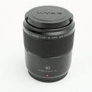 Panasonic Lumix 30mm f/2.8 Macro OIS ASPH Lens – Excellent Condition, Caps & Pouch Included