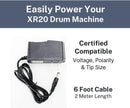 Zawdio 12v Reverse Power Supply Adapter – New, Compatible with Akai XR20 & Alesis SR18