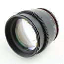Rokinon Cine DS 85mm T1.5 AS IF UMC – Excellent Condition, Full Frame DSLR Lens for Nikon