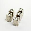 Zawdio USB Type B Female Right Angle Connector – New, 5pcs for PCB Soldering