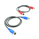 ZAWDIO Set of 2 MIDI Patch Cables – New 36" Male-to-Male Extension