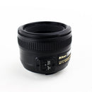 Nikon 50mm f/1.8G AF-S NIKKOR – Very Good, Includes Lens Hood & Caps