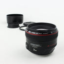 Canon EF 50mm f/1.2L USM Lens – Very Good, Includes Lens Hood & UV Filter