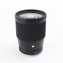 Sigma 16mm f/1.4 DC DN Contemporary Lens – Very Good, Includes Lens Hood & Caps