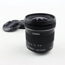 Canon EF-S 10-18mm F/4.5-5.6 IS STM Wide Angle Zoom Lens – Very Good, Caps Included