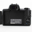 Canon EOS M50 - Mirrorless Digital Camera with 15-45 IS STM lens - Black