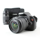 Canon T5 - DSLR Camera Lens w 18-55 IS II & 75-300 III Lenses - Black