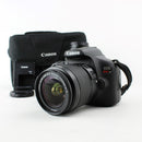 Canon EOS Rebel T7 DSLR Camera with 18-55 IS II and 70-300 III Lenses.