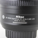 Nikon 35mm 1.8G AF-S DX - Prime DSLR Camera Lens
