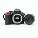 Nikon D3400 DSLR Camera with 18-55 VR AF-P and 70-300 AF-P Lenses - Black