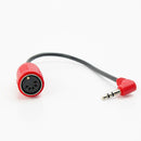 ZAWDIO Type B MIDI to 3.5mm TRS Right Angle Breakout Cable Adapter