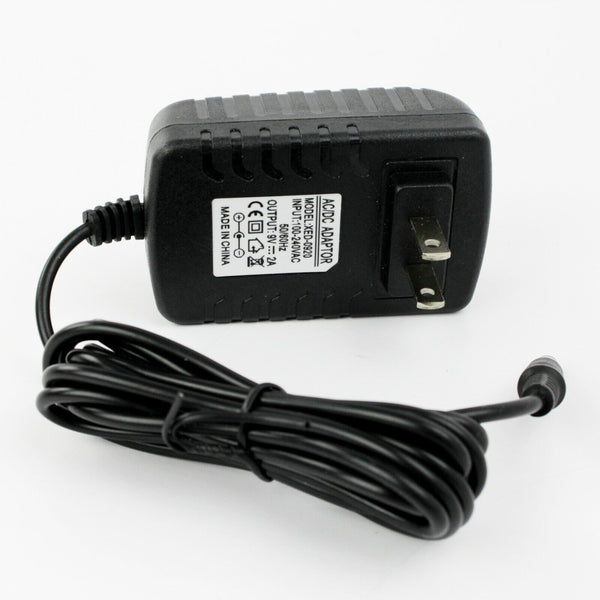 9V DC 2A +(-) 2M Reverse Polarity Power Supply Adapter Negative Tip 2.5mm 5.5mm