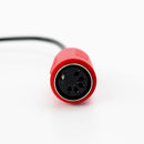 ZAWDIO Type B MIDI to 3.5mm TRS Right Angle Breakout Cable Adapter