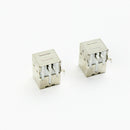 2pcs USB Type B Female Right Angle Port Connector Solder PCB Replacement - USA