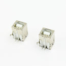 2pcs USB Type B Female Right Angle Port Connector Solder PCB Replacement - USA